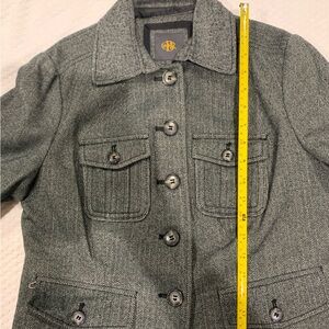 Sylish OBR Women's Grey Herringbone Jacket Size Medium Pre-owned